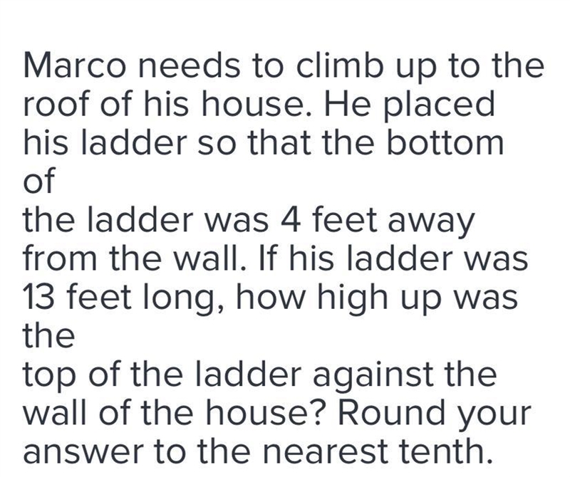 How u high up was the top of the ladder against the wall of the house ?-example-1