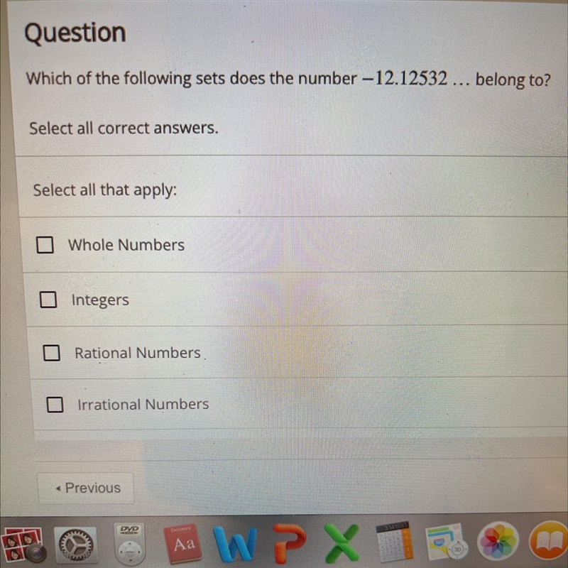 Which of the following sets does the number -12.12532 belong to ?-example-1