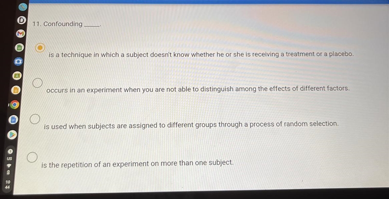 I’m doing a pretest and don’t know this material, please help!! confounding___-example-1