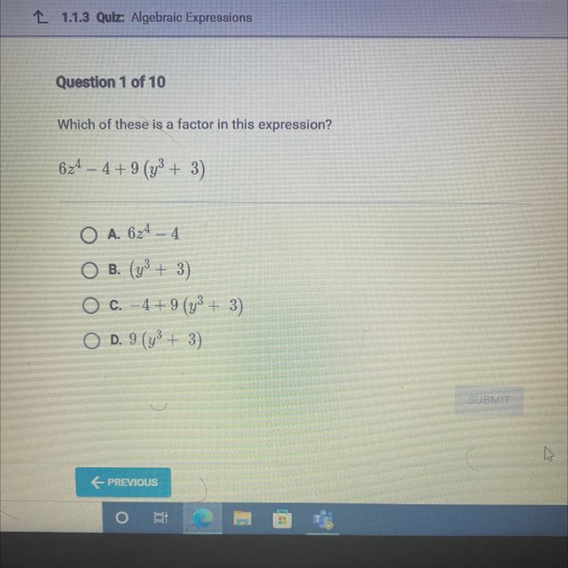 Which of these is a factor in this expression-example-1