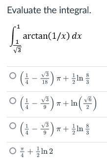 Integration by parts - The answers proposed don't match the answers I'm getting.-example-1