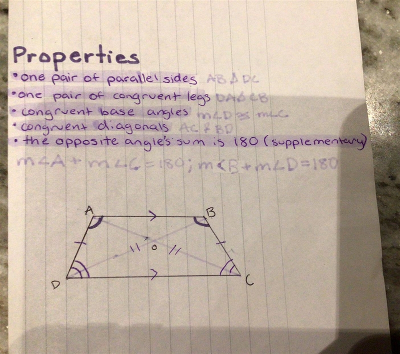 I need to write a proof for the second property that there is one pair of congruent-example-1