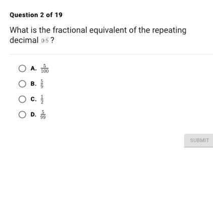 What is the fractional equivalent of the repeating decimal _ 0.5-example-1