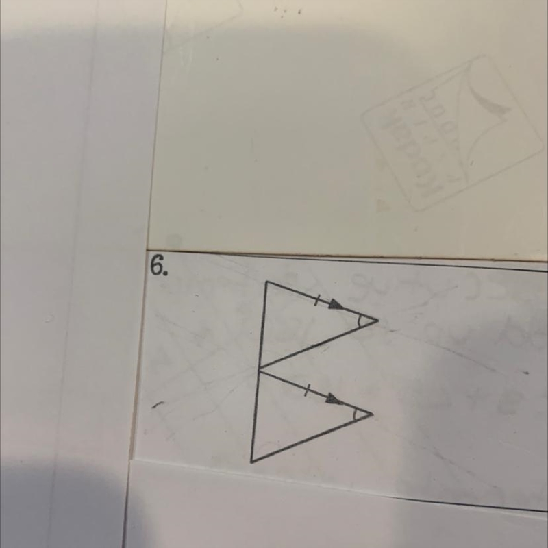 Compare the triangles and determine if they can be proven congruent if possible by-example-1