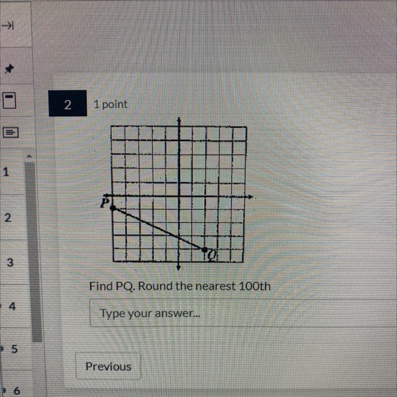 I need to find PQ and round to the nearest 100th-example-1