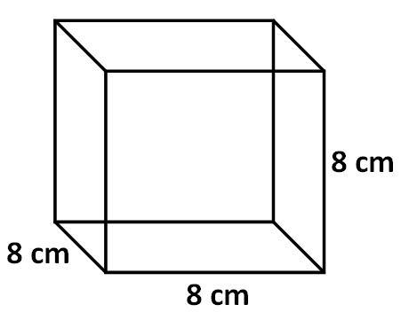 What is the surface area of the cube below? A) 512 cm^2B) 256 cm^2C) 384 cm^2D) 96 cm-example-1