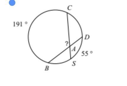 Find the measure of the missing angle. *Don't worry about the degree symbol-example-1