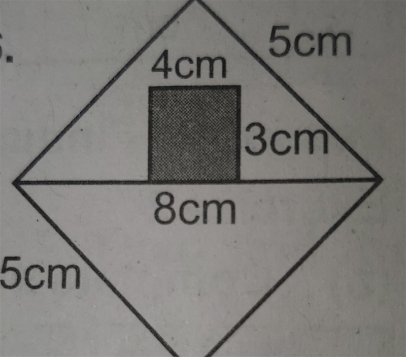 Find the area of the unshaded and shaded parts of the figure.​-example-1