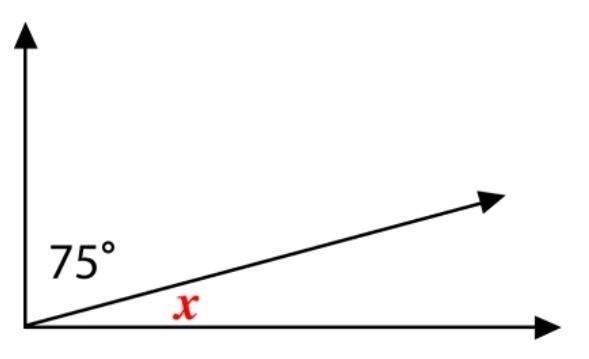 What is the value of x if the angles are complementary? 1.) 35 2.) 20 3.) 25 4.) 15 ​-example-1