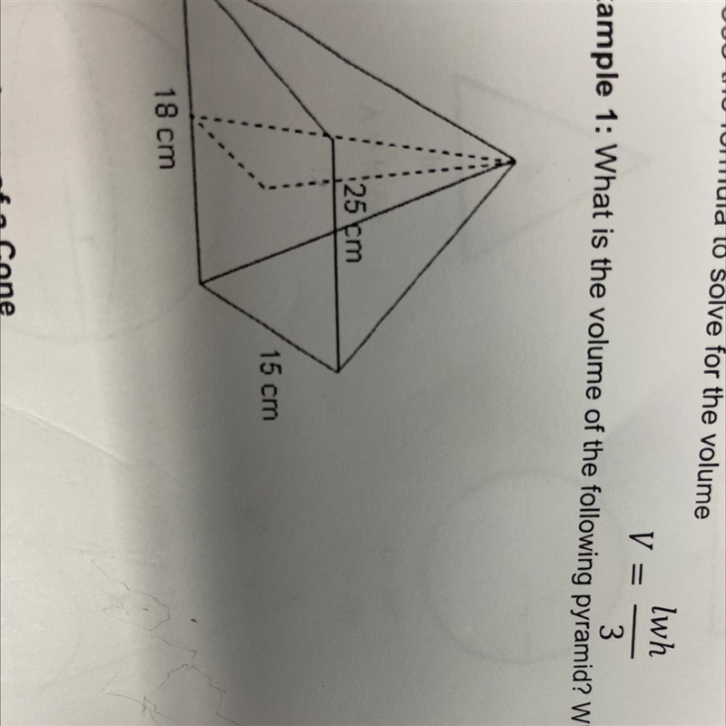 What is the volume of the following pyramid? What is the capacity?-example-1