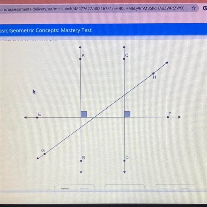 Which lines are which EF and CDGH and EFAB and CDParallel lines Perpendicular lines-example-1