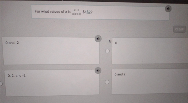 For what values of x is x-2/x(x+2) $1 $2​-example-1