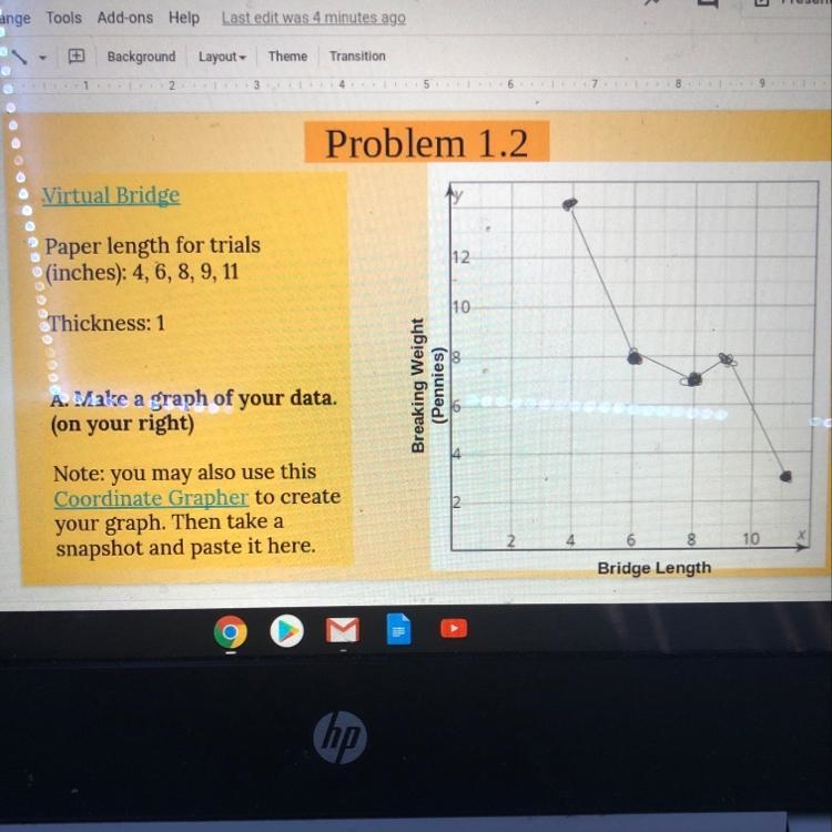 D. Compare your data from this experiment to the data from the experiment on bridges-example-1