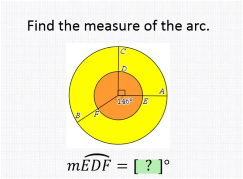 Find the measure of the arc. A 1460 E B mBC = [ ? ]0-example-1