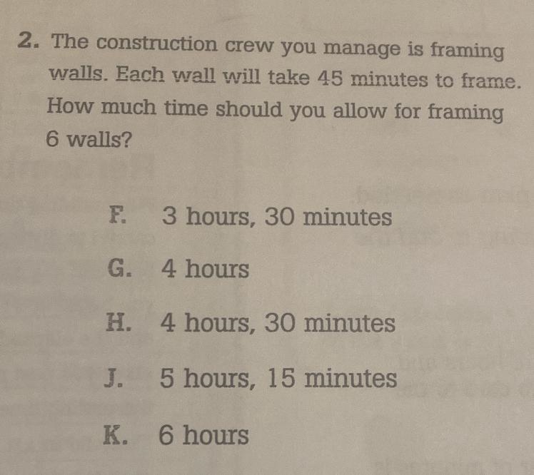 How much time should you allow for framing 6 walls?-example-1