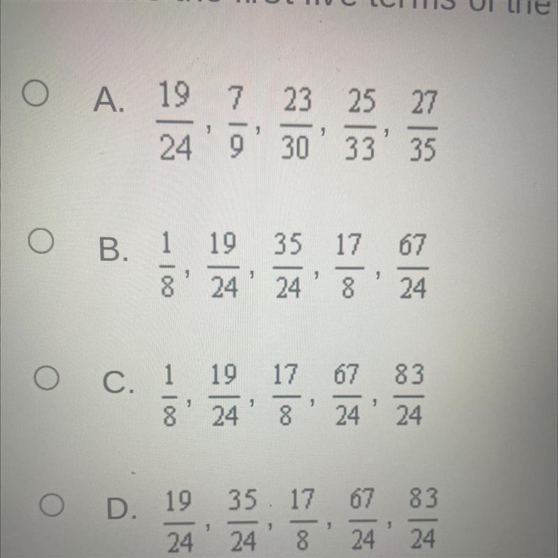 What are the first five terms of the arithmetic sequence defined explicitly by the-example-1