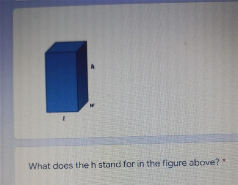 What dose the h stand for in the figure above-example-1