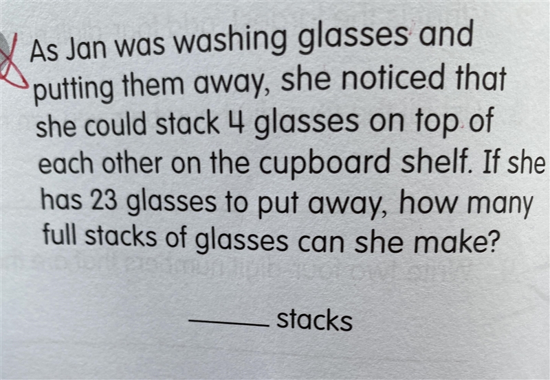 nox - 72 = 2=3 Which twoAs Jan was washing glasses andputting them away, she noticed-example-1