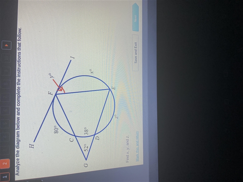 Find x, y, and z.A. x = 48, y = 71, z = 100x = 71, y = 71, z = 50C. x = 142, y = 71, z-example-1