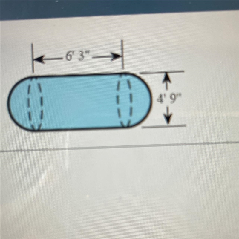 A septic tank has the shape shown to the right. How many gallons does it hold? (1 ft-example-1