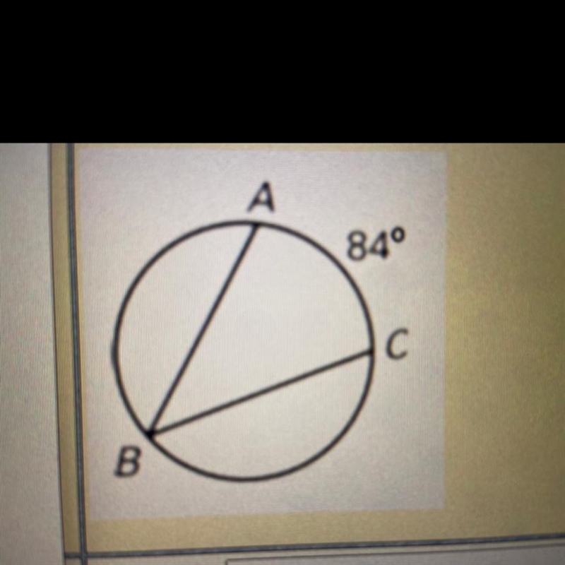 Referring to the figure, find the unknown measure of ABC.-example-1