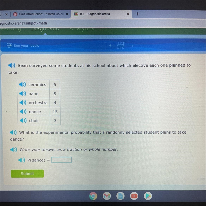 what is the experimental probability that a randomly selected student plans to take-example-1