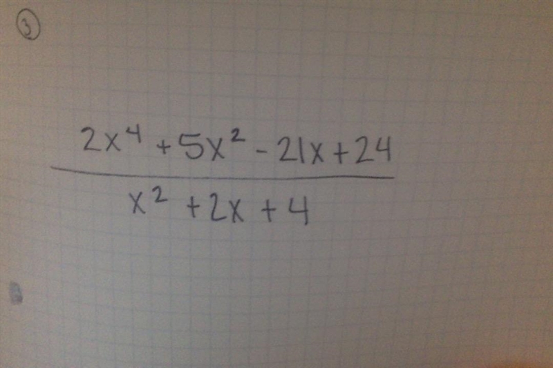 How would I use polynomial division to write the rational expression as a polynomial-example-1