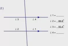 How to find L1 and L4 for Missing alternative angles?-example-1