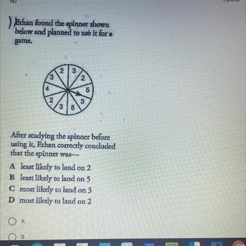 Ethan found the spinner shownbelow and planned to use it for agame.2332453235After-example-1