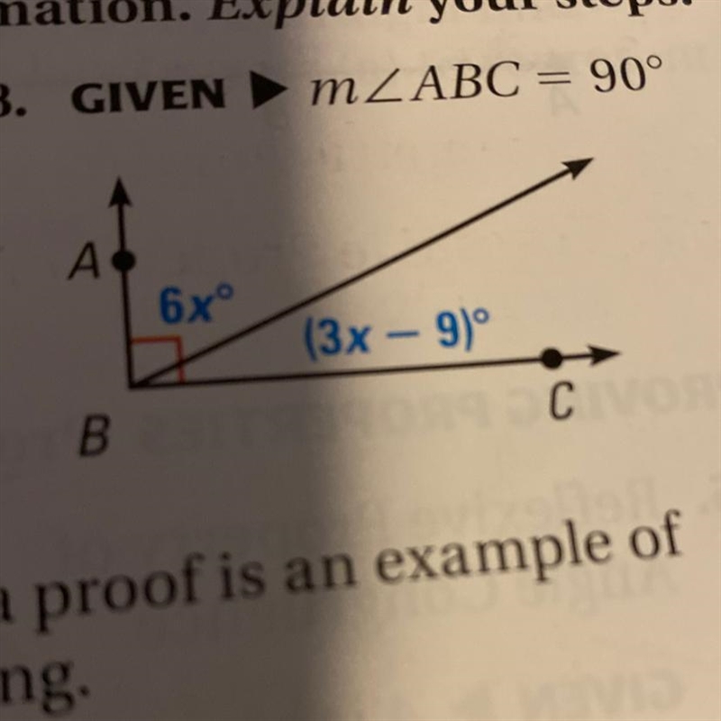 Solve for x. explain your steps-example-1