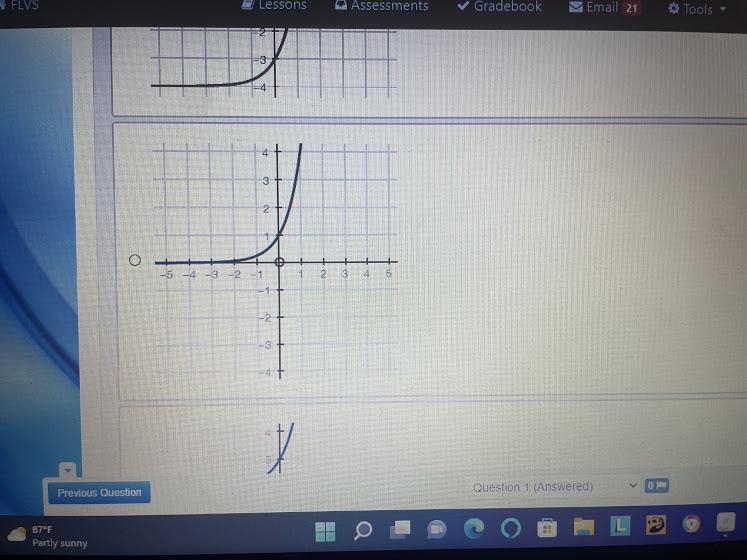 Which of the following represents the graph of f(x) = 4^x − 2?-example-2