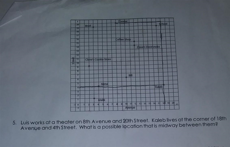 I need help on 5 im stuck on where the mid point is-example-1