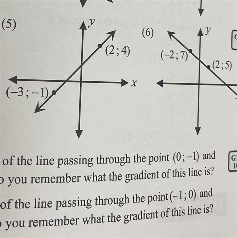 Questions 5 and 6 please! formula: y = ax + q-example-1