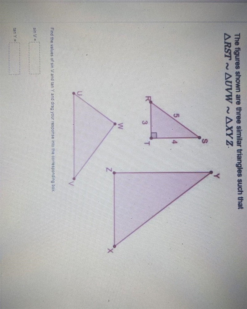 How do I find the correct answer to go in the blanks?Options in drop box:A: 3/5B: 4/5C-example-1