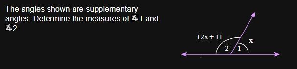 What are the measures of ∠1 and ​∠2?-example-1
