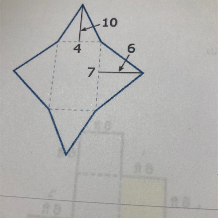 What is the total surface area of the rectangular pyramid with the given net?-example-1