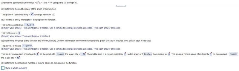 (d) Determine the maximum number of turning points on the graph of the function.-example-1