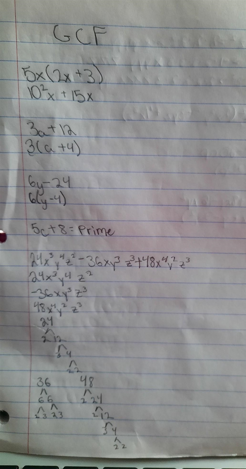 factor each of the following by factoring out the GCF SHOW WORK and notes excluded-example-1