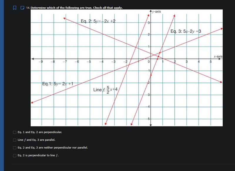 Determine which of the following are true. Check all that apply.-example-1