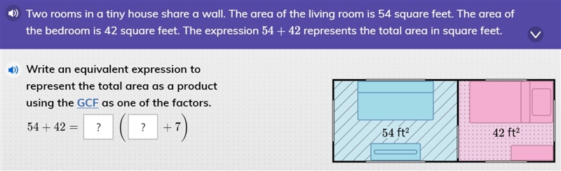 Two rooms in a tiny house share a wall.-example-1