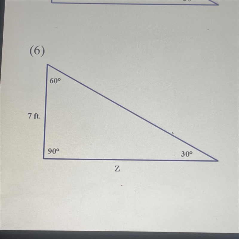 Find the links of the sides of these special triangles-example-1