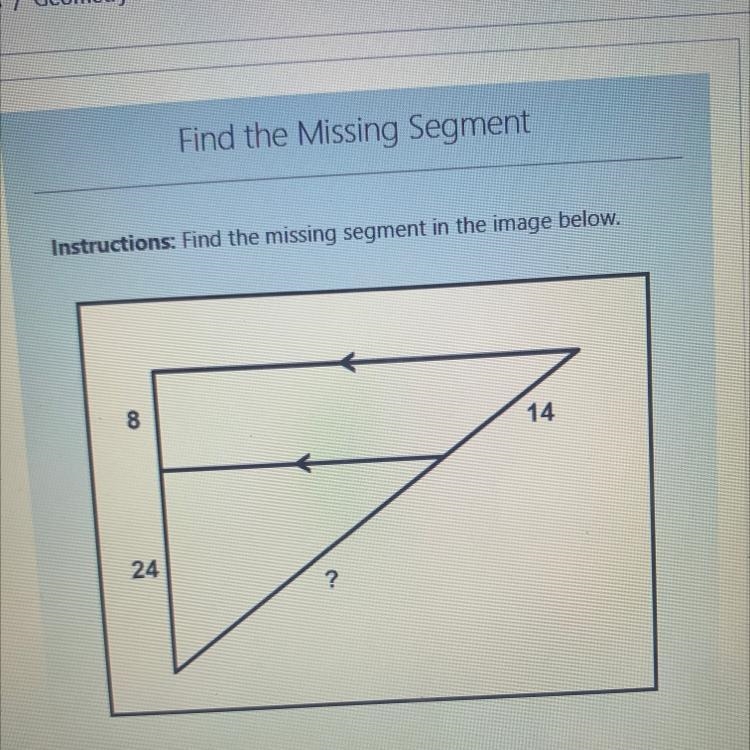 Find the missing segment in the image below-example-1