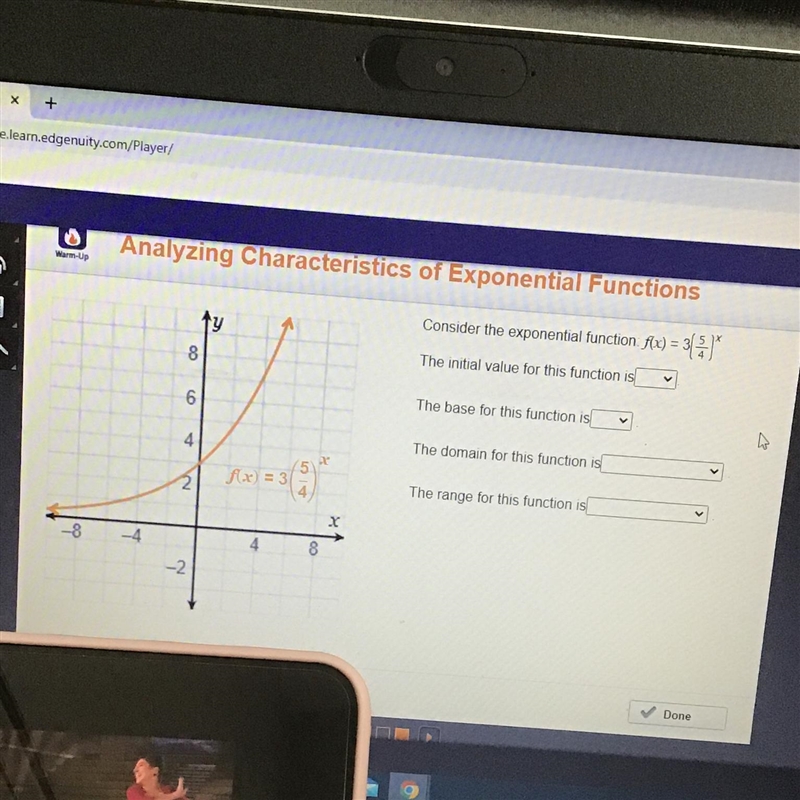 -8Intro-4-2864yf(x) = 3 (2)48XConsider the exponential function: f(x) = 3[*The initial-example-1