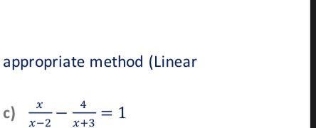 Simplify and solve the following algebraic equations by the appropriate method to-example-1