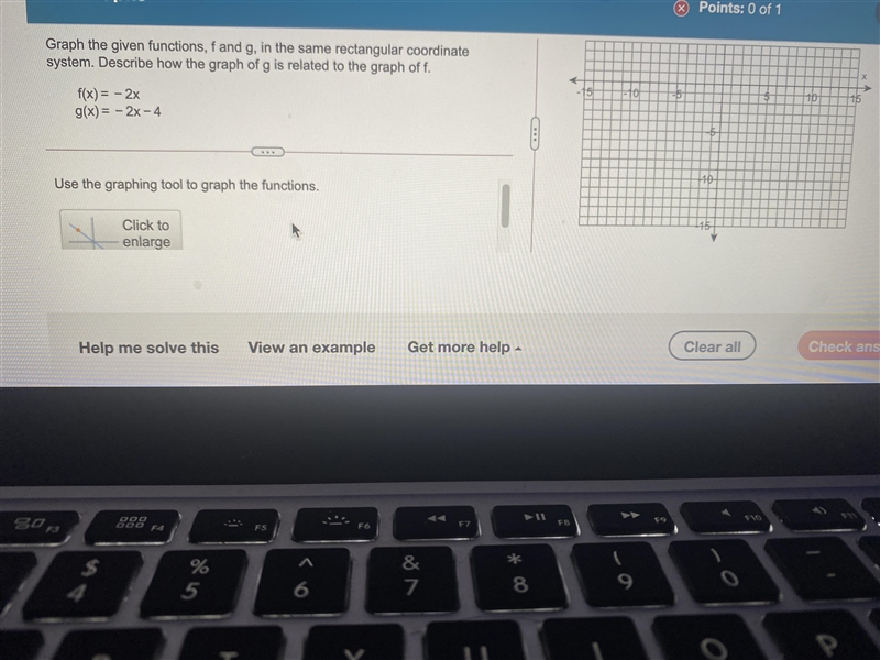 Graph the given functions F and G in the same rectangular coordinate system. (Using-example-1