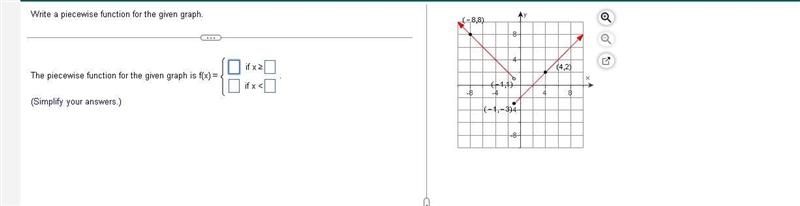 Write a piecewise function for the given graph.-example-1