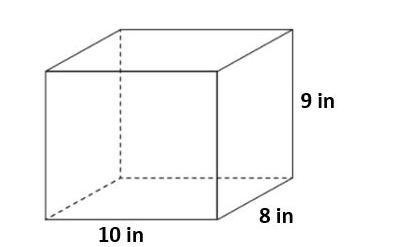 A rectangular prism and its dimensions are shown in the diagram. What is the total-example-1