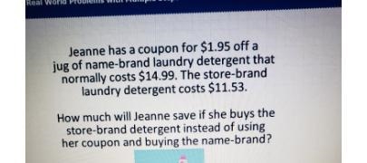 Jeanne has a Coupon for 1.95 off a jug of Name Brand Laundry Detergent That Normally-example-1