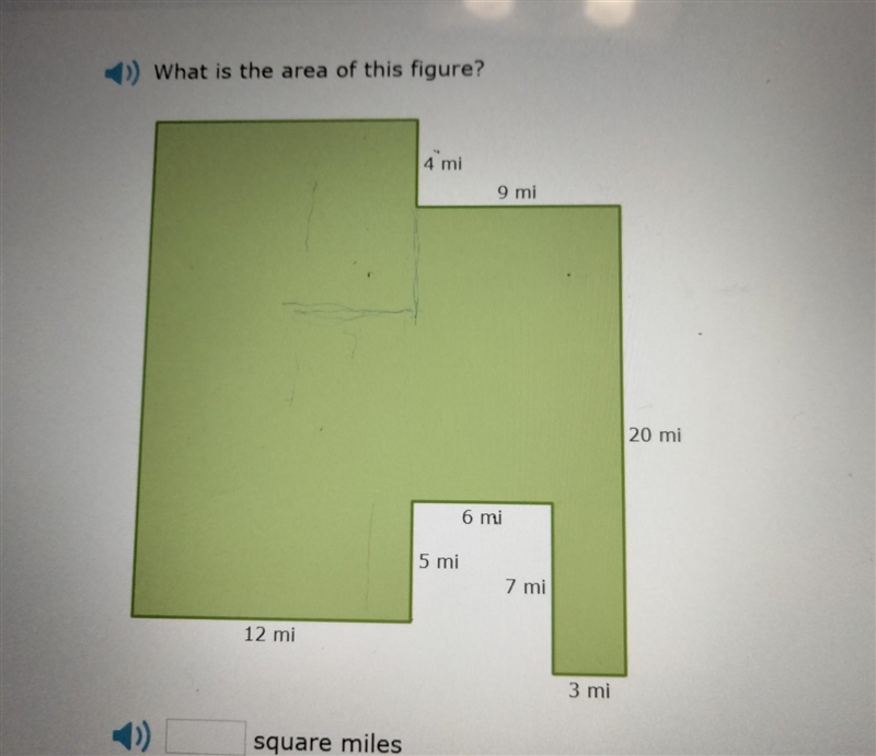 Part 21. NO LINKS!! What is the area of this figure?​-example-1