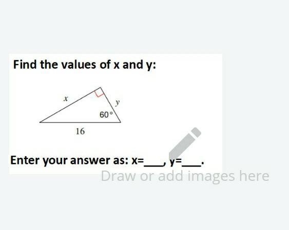 How can i find x and y in a triangle?-example-1